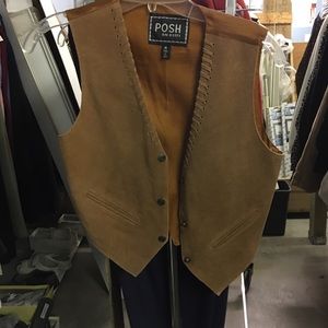 Leather vest
